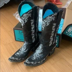 Lane Esmeralda Cowboy Boots, size 7